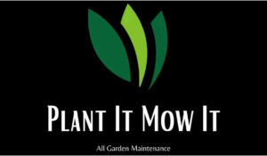 Plant it mow it logo
